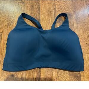 Athleta Women's Advance Racerback Padded Sports Bra Blue Size 38D Activewear